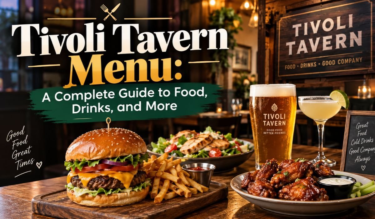 Tivoli Tavern Menu_ A Complete Guide to Food, Drinks, and More